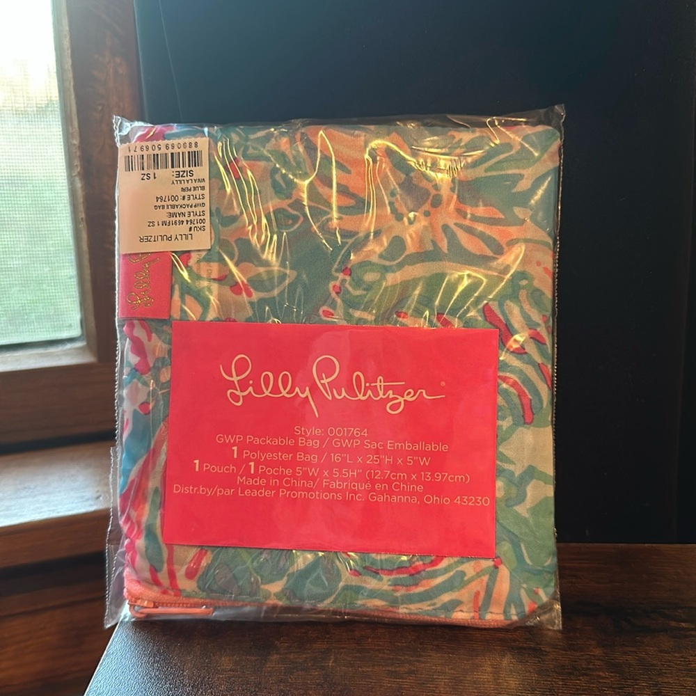 Lilly Pulitzer packable bag